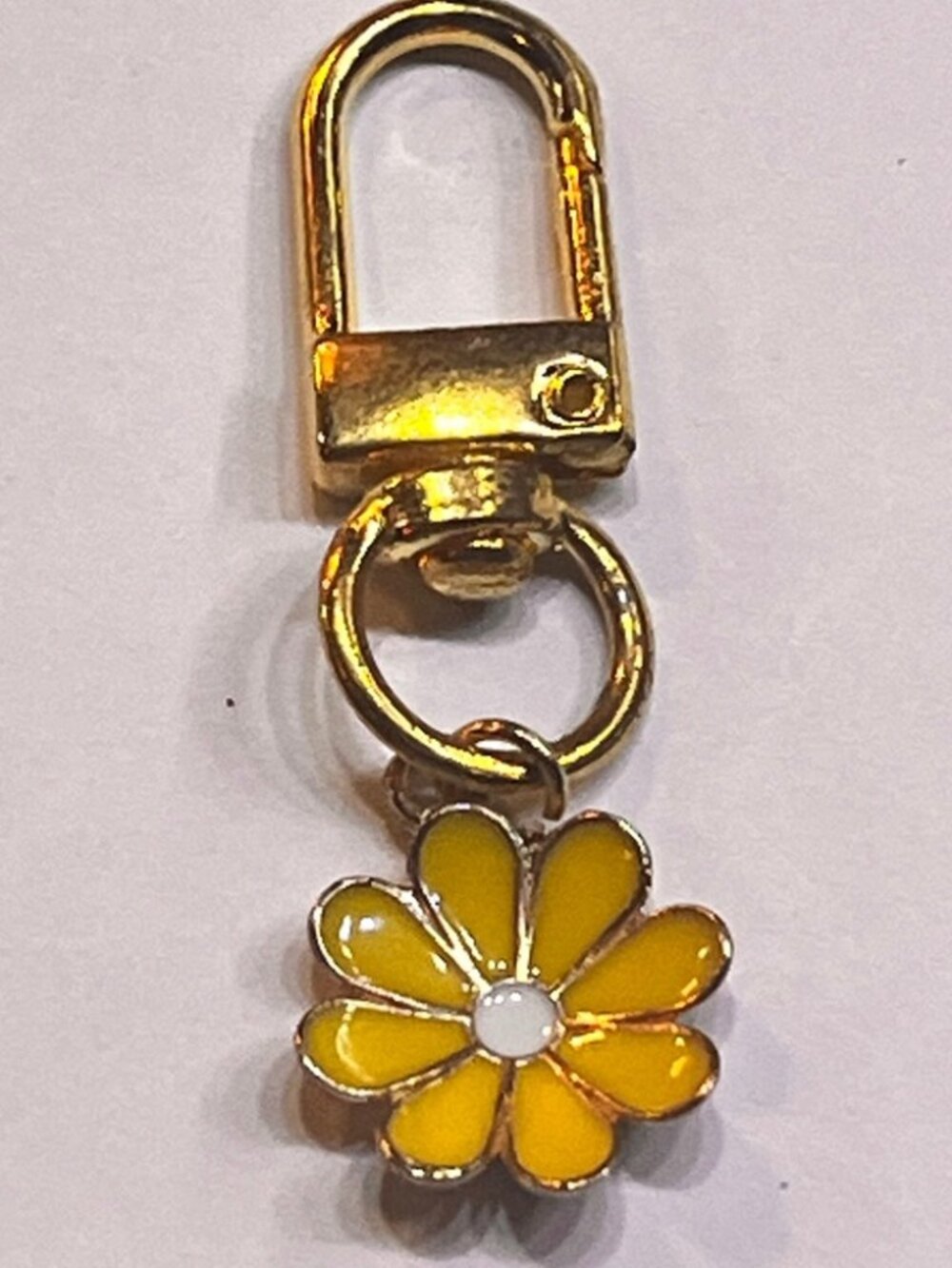 Gold and yellow Flower Keychain Bag Charms
